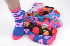 Детские махровые носки на девочку р.30-35 (Арт.026-8) | 12 пар