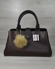 Молодіжна сумка "Альба" коричнева з чорним (Арт. 54804) | 1 шт.