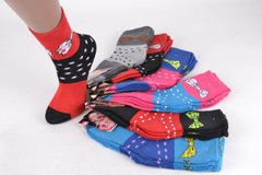 Детские махровые носки на девочку р.30-35 (Арт.026-7) | 12 пар