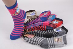 Детские махровые носки на девочку р.30-35 (Арт.026-6) | 12 пар