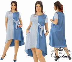 Жіноче плаття "Чепурне" (Арт. KL161/Blue-White)