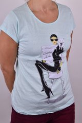 Жіноча футболка з малюнком "Cotton" (Арт. WJ06/4) | 4 шт.