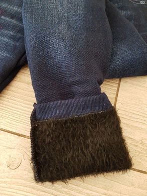 Жіночі лосини під джинс на хутрі Безшовні (A888) | 6 пар