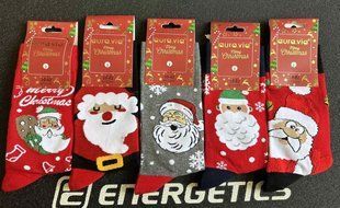 Шкарпетки чоловічі Merry Christmas "AURA" COTTON (Арт. SF2236/39-42) | 5 пар