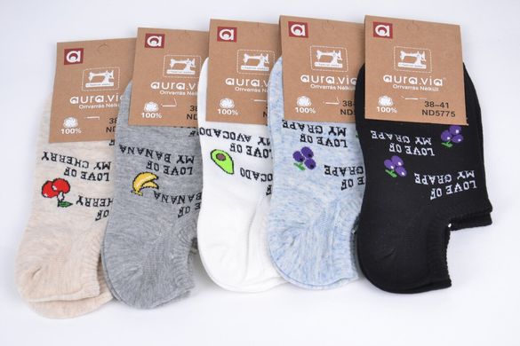 Жіночі шкарпетки занижені "AURA" Cotton (Арт. ND5775/38-41) | 5 пар