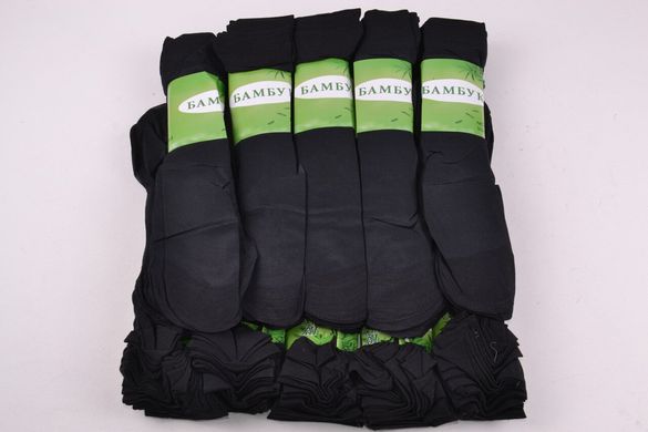 Носки женские капроновые БАМБУК (Арт. B001/Black) | 10 пар