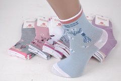 Шкарпетки дитячі на дівчинку "Фенна" ХЛОПОК (Арт. FEC3706/30-35) | 12 пар