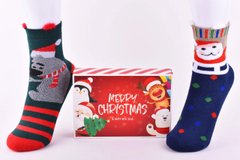 Шкарпетки Жіночі Махрові "Merry Christmas" у подарунковій упаковці (Aрт. Y105/4) | 1 компл.
