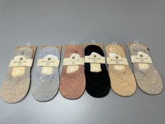 Носки-следы женские "AURA" Cotton Кружево (Арт. NDD1581/38-41) | 5 пар