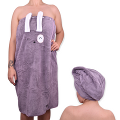 Набір рушників жіночий сауна-ванна мікрофібри (арт. M998-67/11) | 1 набір
