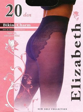 Колготки Elizabeth 20 den Bikini Charm Nero р.3 (00119) | 5 шт.