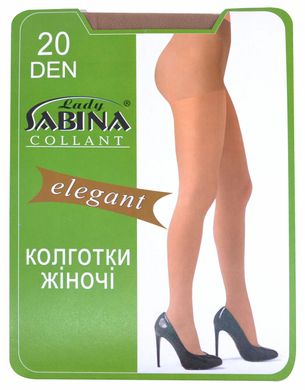 Колготки Lady Sabina 20 den Elegant Nero р.3 (LS20El) | 5 шт.