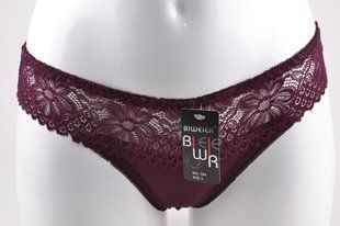 Трусики жіночі "Мереживо" (Арт. VS164/Burgundy) | 6 шт.