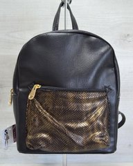 Молодежный рюкзак «Пайетки» золотая змея (Арт. 42601) | 1 шт.