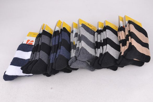 Шкарпетки жіночі в смужку бавовна МАХРА (Арт. LC322) | 12 пар
