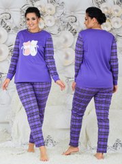 Пижама женская в клетку (Арт. KL381/N/Purple)