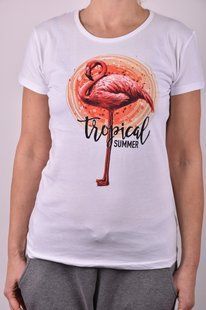 Футболка женская с рисунком "Cotton" (Арт. AR034/9) | 4 шт.