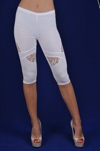 Капрі жіночі однотонні "Viscose" (AT315 / White) | 3 пари