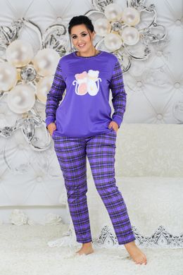 Пижама женская в клетку (Арт. KL381/N/Purple)