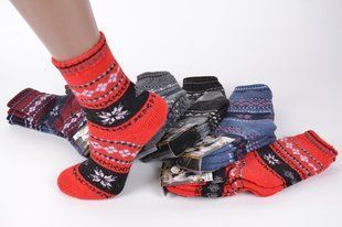 Детские шерстяные носки на девочку р.25-34 (Арт.TKC050/L) | 12 пар