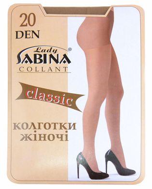 Колготки Lady Sabina 20 den Classic Beige р.5 (LS20Cl) | 5 штук.