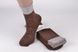Шкарпетки капронові з візерунком (AL606/Brown) | 10 пар