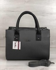 Молодежная женская сумка Ханна серого цвета (Арт. 56101) | 1 шт.