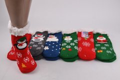 Дитячі шкарпетки на хутро з гальмами (Арт. HD6025) | 12 пар