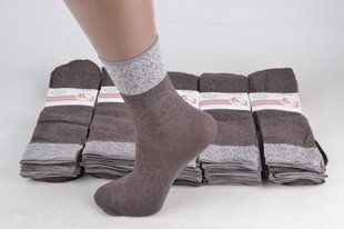 Носки капроновые с узором (AL606/Gray) | 10 пар
