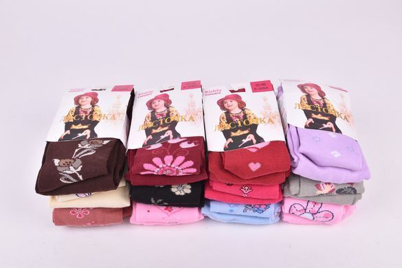 Колготи дитячі на дівчинку "Ластівка" COTTON (Арт. T12-7) | 12 пар