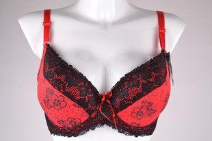 Бюстгальтер на поролоне (D) (VS3065/Red-Black) | 6 шт.