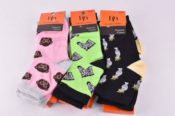 Шкарпетки жіночі з малюнком COTTON (Арт. ME42109) | 12 пар