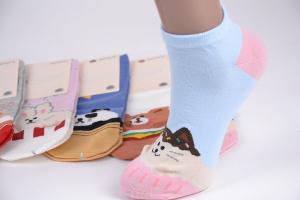 Жіночі шкарпетки з малюнком "AURA" Cotton (Арт. NDP6219/38-41) | 5 пар