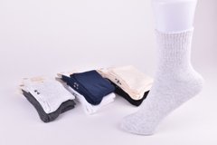 Шкарпетки жіночі однотонні "Nadin" COTTON (Арт. LC501) | 12 пар