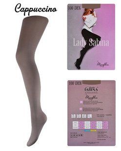 Колготки Lady Sabina 100 den Microfibra Cappuccino р.4 (LS100MF) | 5 штук.