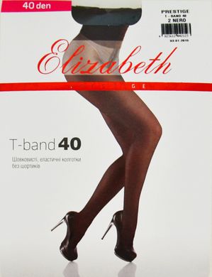 Колготки Elizabeth Prestige 40 den t-band Nero р.5 (00316) | 5 шт.