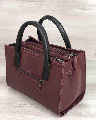 Молодежная женская сумка Ханна бордового цвета (Арт. 56107) | 1 шт.
