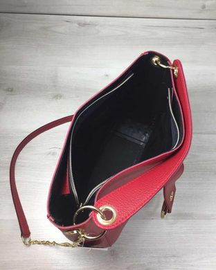 Молодежная женская сумка Ева красного цвета (Арт. 55102) | 1 шт.