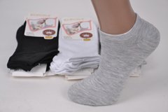 Шкарпетки жіночі занижені "КОРОНА" ХЛОПОК (LKB2318/MIX) | 12 пар