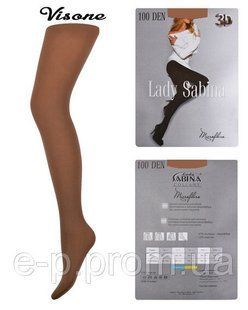 Колготки Lady Sabina 100 den 3D Microfibra Visone р.5 (Арт.LS100/3D) | 5 шт.