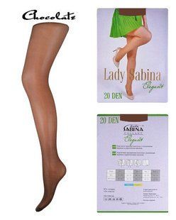 Колготки Lady Sabina 20 den Elegant Chocolate р.4 (LS20El) | 5 шт.