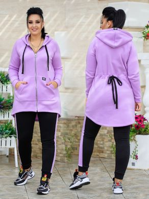 Спортивный костюм женский на флисе (Арт. KL370/N/Lavender)