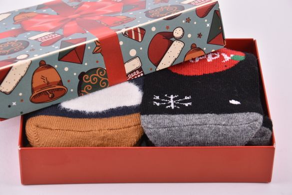 Шкарпетки жіночі "Merry Christmas" у подарунковій упаковці АНГОРА (Арт. Y108/3) | 1 компл.