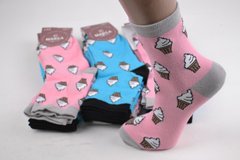 Шкарпетки жіночі з малюнком ХЛОПОК (Арт. ME42108) | 12 пар