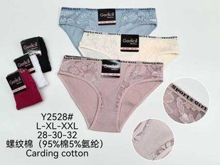 Жіночі трусики Сліпи "AURA" COTTON (Арт. Y2528) | 12 шт.