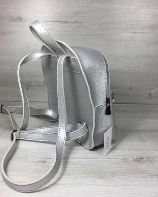 Молодежный рюкзак «Бонни» с паетками серебряного цвета (Арт. 44411) | 1 шт.