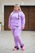 Спортивний костюм жіночий на флісі Бата (Арт. KL371/B/Lavender)