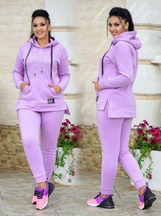 Спортивний костюм жіночий на флісі (Арт. KL371/N/Lavender)