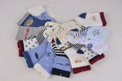 Дитячі шкарпетки на хлопчика "Фенна" ХЛОПОК (FEC005/0-6) | 12 пар