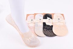 Носки-следы женские "AURA" Cotton Кружево (Арт. NDD7295) | 30 пар